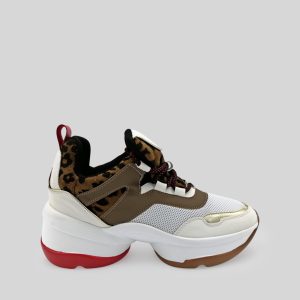 Sneakers Combinado Napa Tejido