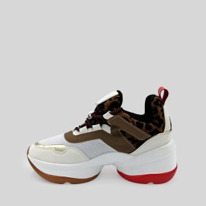 Sneakers Combinado Napa Tejido